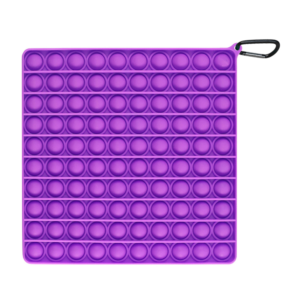 

Square Push Bubbles Sensory Toys Autism Anti-stress Squeeze Toys (Purple), 501 Original
