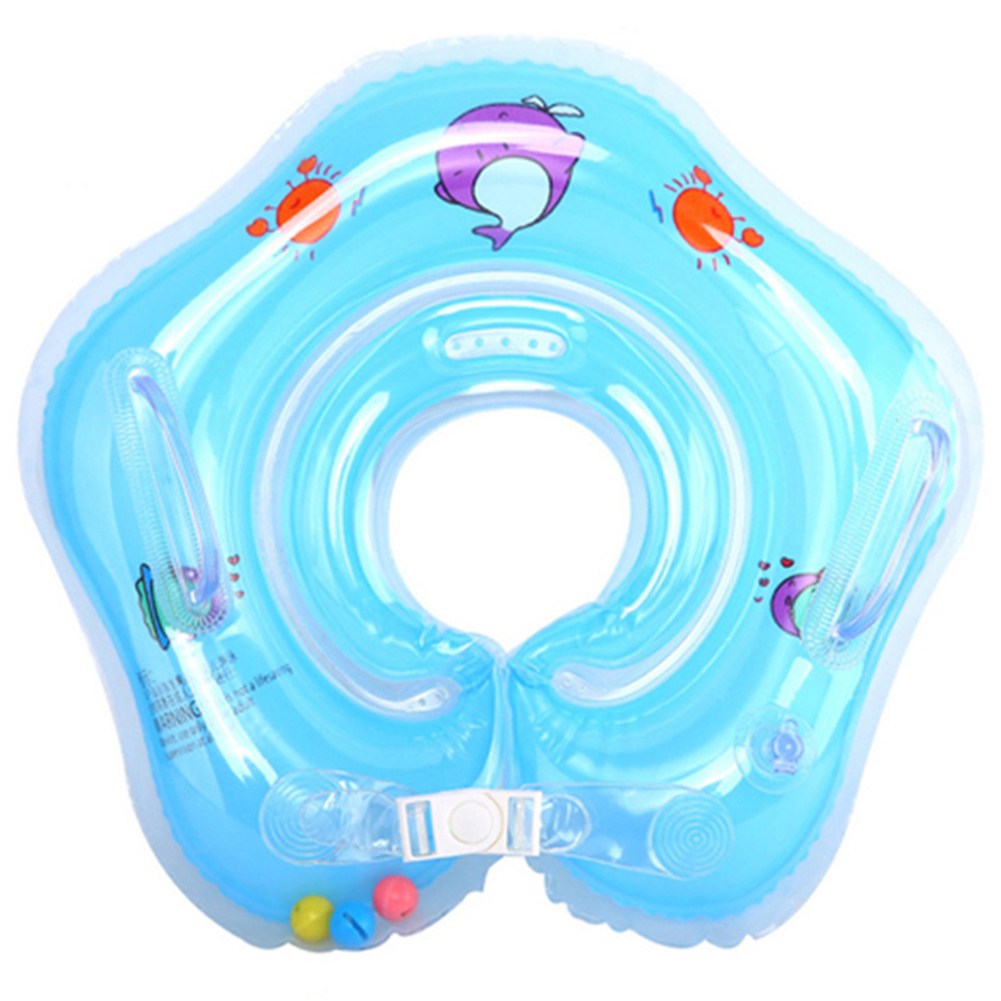 

Newborn Baby Swimming Collar Safe Adjustable Floating Circle Swimming Ring, Blue, 501 Original