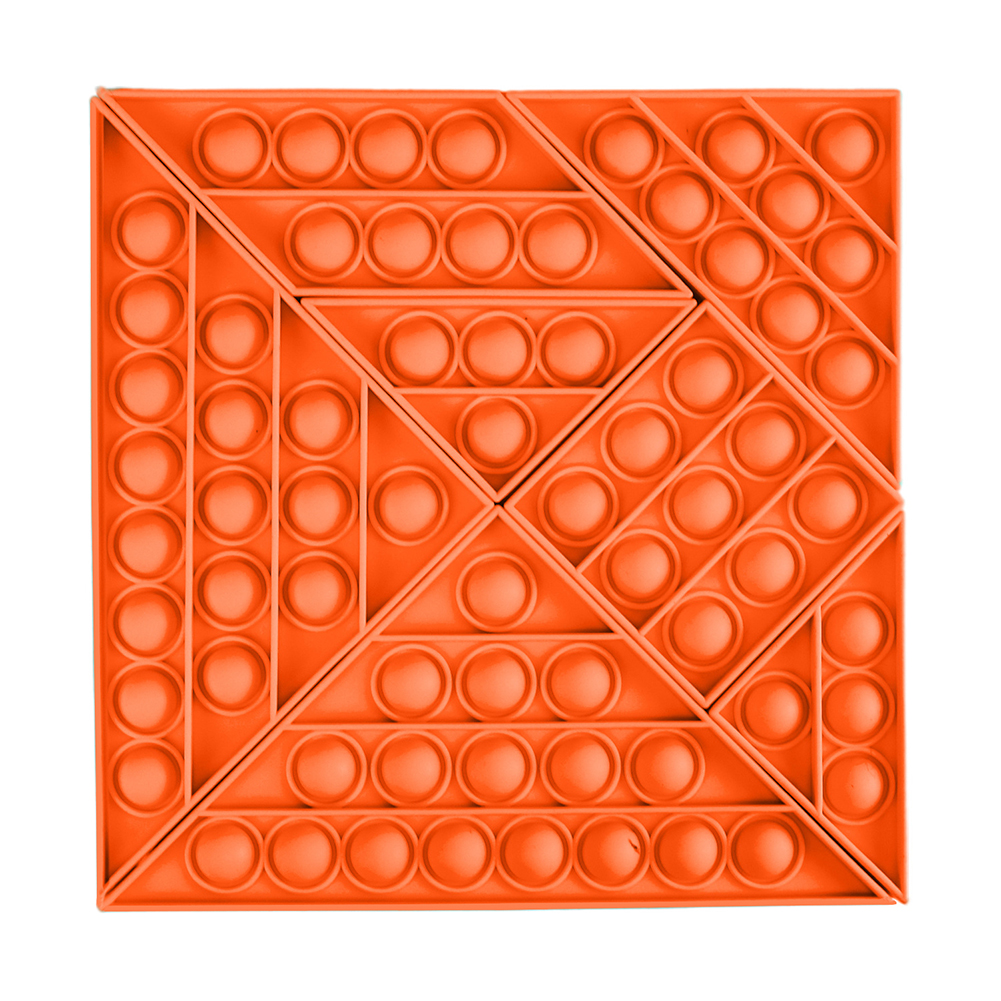 

7pcs Orange Splicing - Pop It Fidget Toy, 501 Original
