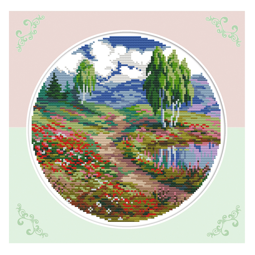 

Summer - 14CT Stamped Cross Stitch - 28*28CM, 501 Original
