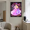 Figurine cartoon de la princesse B, creuse compl&egrave;te DIY 5d ronde &agrave; points diamants, peintures, arts plastiques pour adultes, d&eacute;coration murale pour d&eacute;butants, kits de peinture en cristal diamant &agrave; strass 15,74x21,65 pouces