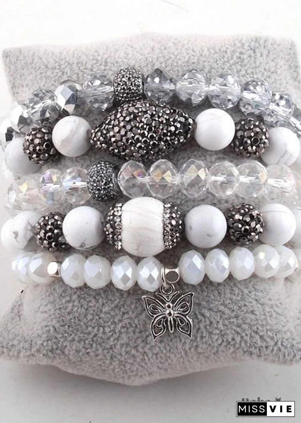 Boho Bracelet, RH Bracelet Set, Diamon Leaf, Natural Stones in Green, Rose, Purple