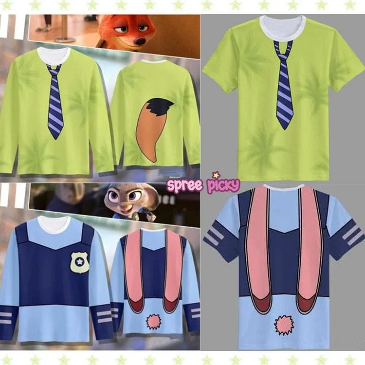 M-2XL Cutie Couple Judy/Nick Shirt/Tee/Vest SP167232