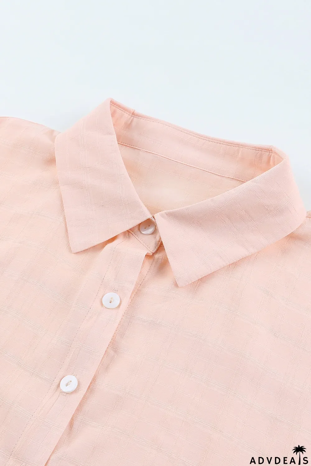 Pink Button Front Dolman Sleeves Shirt