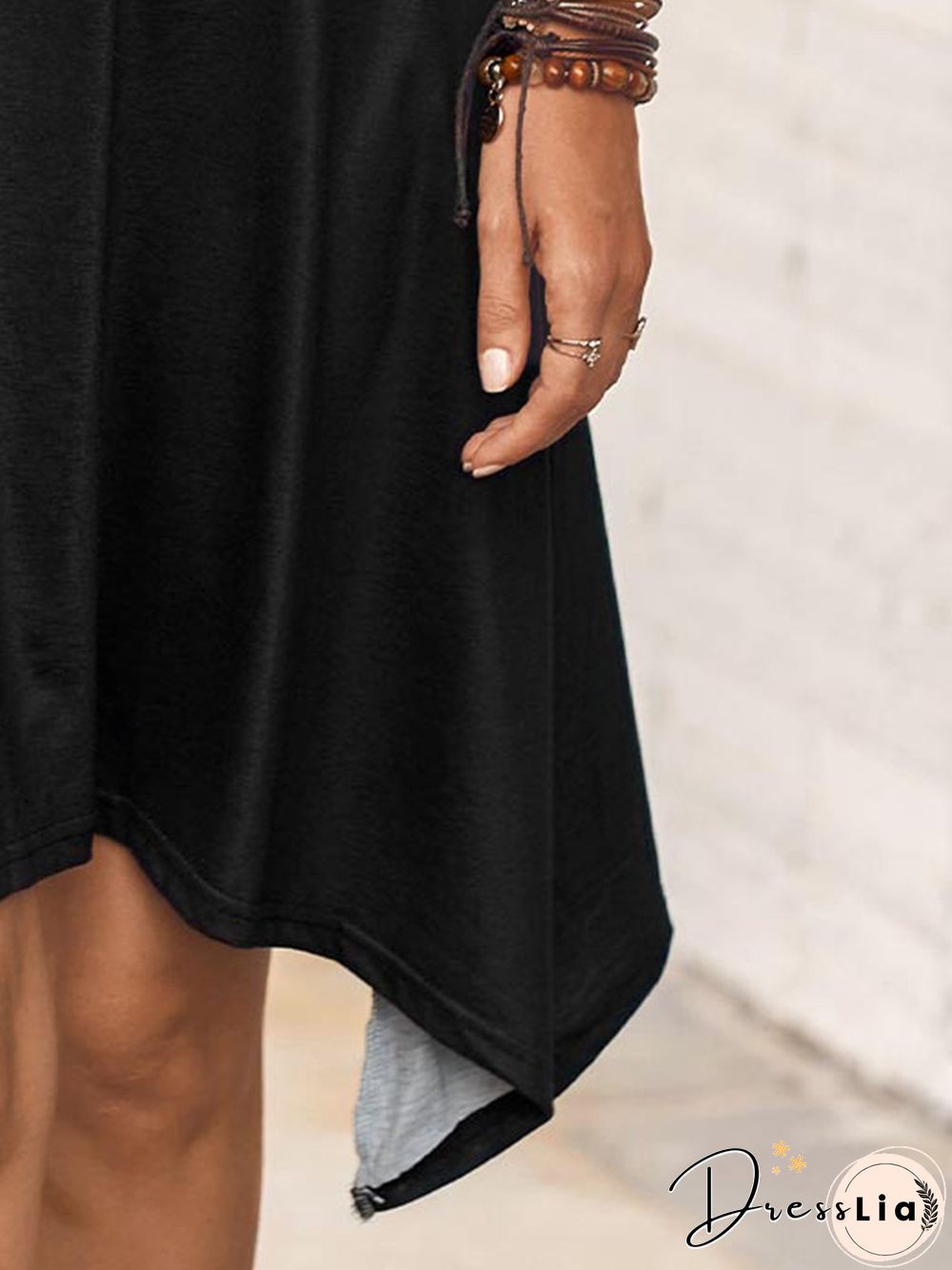 Printed Vintage Long Sleeve Knitting Dress