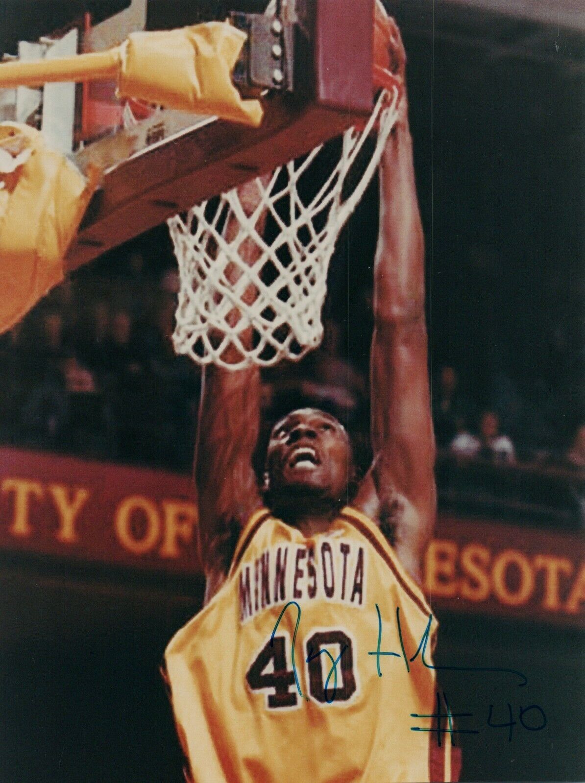 Jerry Holman NCAA College Minnesota Hand Signed Autograph 8x10 Photo Poster painting