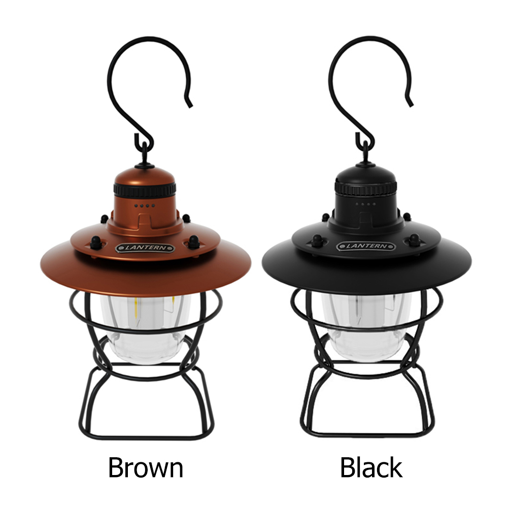 

LED Lanterns Lamp Hanging Emergency Camping Night Lights for Tent Fishing, Brown, 501 Original