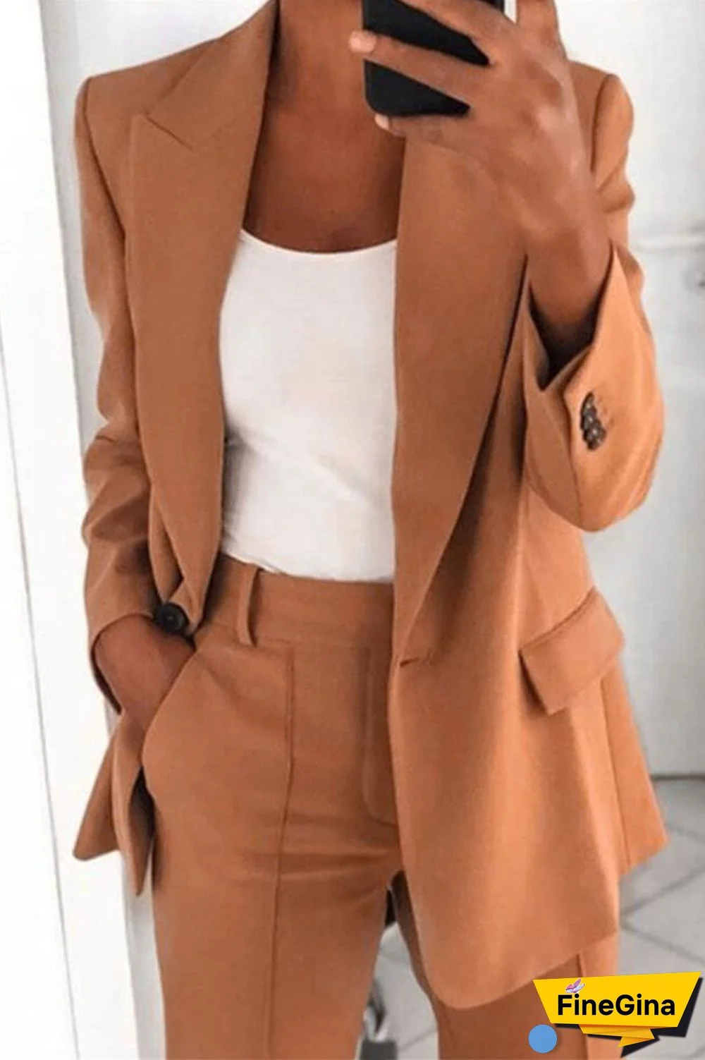 Fashion Elegant Solid Color Blazer