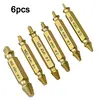 6pcs Damaged Screw Extractor Speed Out Drill Bits Tool Broken Bolt Remover
