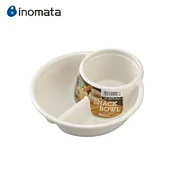 日本Inomata三格分格餐盘 进口餐具儿童分格餐盘家用早餐减肥定量盘三格分餐盘