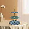 3 Tier Acrylic Mandala 5D DIY Diamond Painting Serving Tray for Countertop Decor