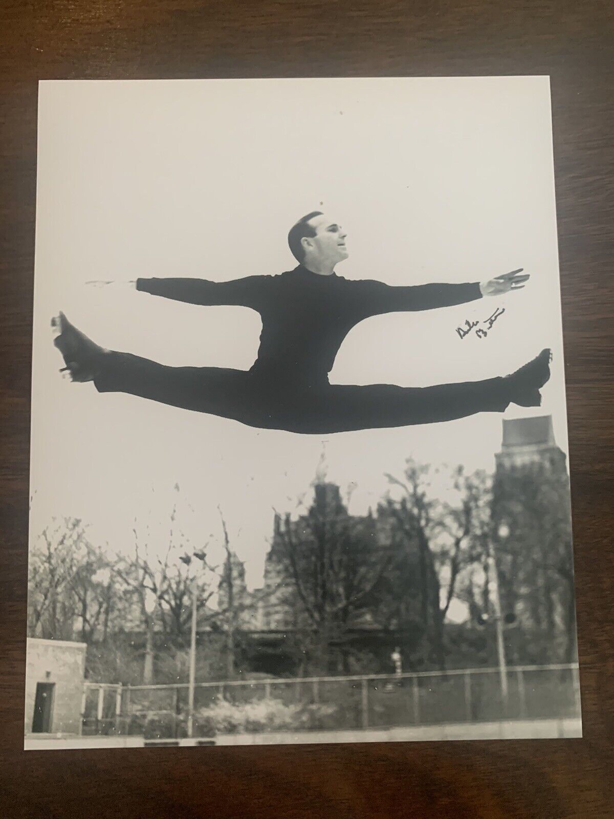 Dick Button Signed 8x10 Photo Poster painting Figure Skating Olympic Gold Medalist Autographed