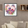 Diamond Painting -DIY Round Drill Love Sparrow（40x40cm）