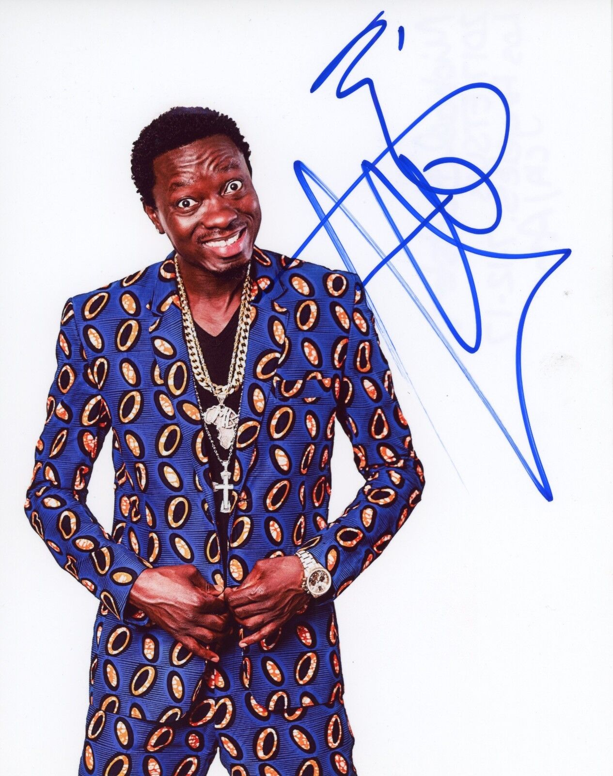 ~~ MICHAEL BLACKSON Authentic Hand-Signed Comedian