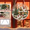 Winter Cabin DIY Diamond Painting Pendant Double Sided Gem Beads 25cm