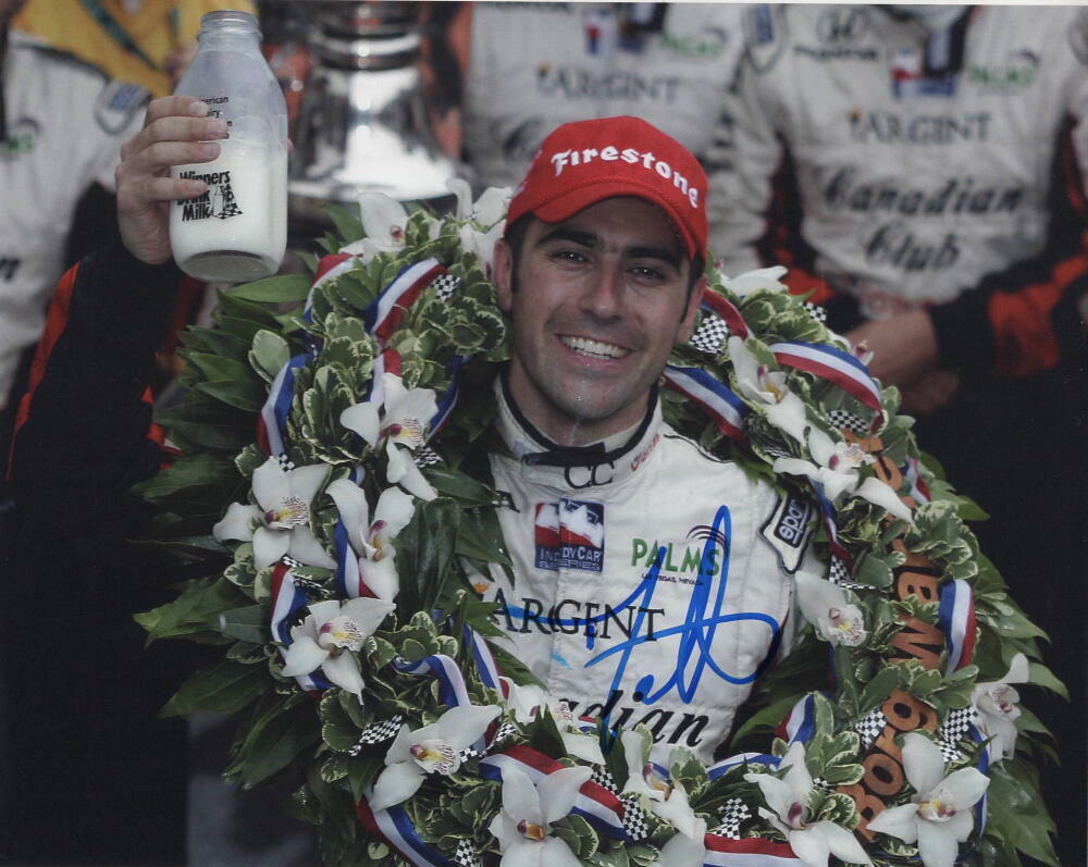 DARIO FRANCHITTI SIGNED AUTOGRAPH 8X10 Photo Poster painting - 3X INDIANAPOLIS 500 WINNER B