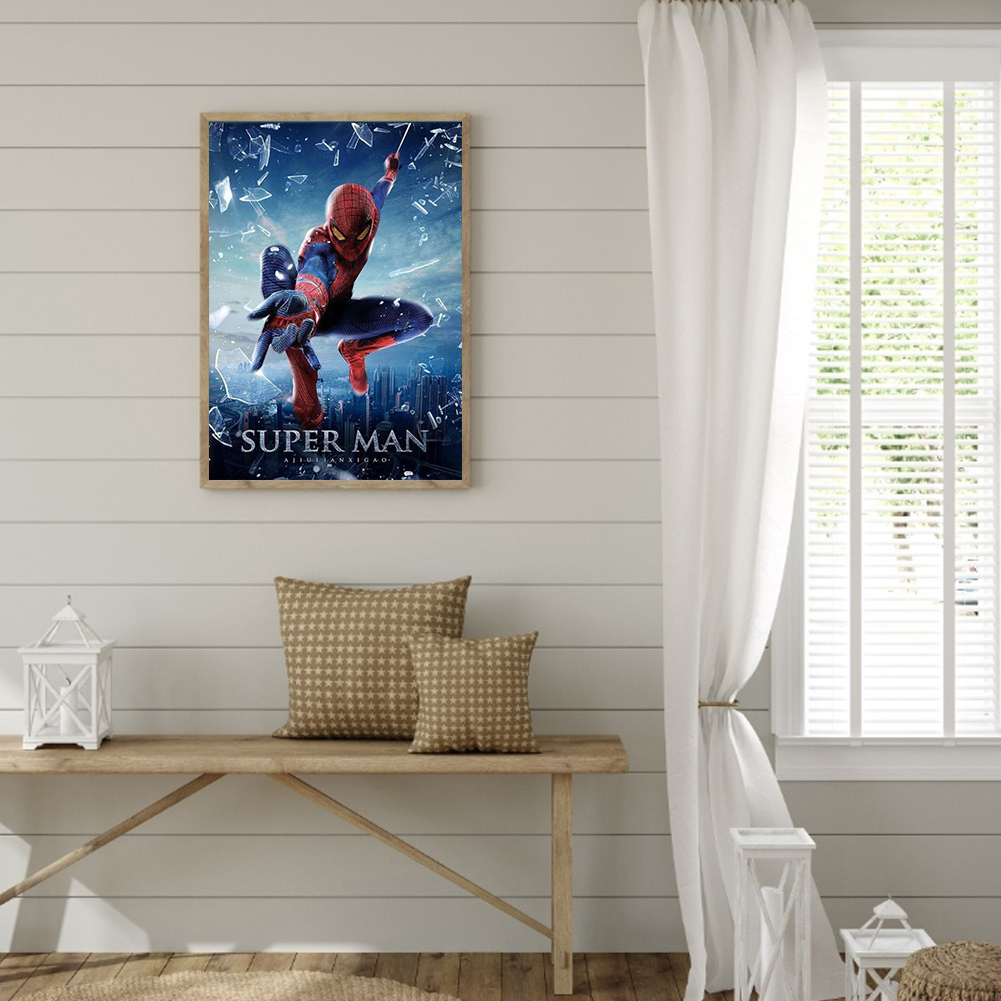 

(Multi-Size) Spider - Man - Round/Square Drill Diamond Painting 30*40CM/40*50CM, Round diamond 40*50cm, 501 Original