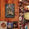 Pin up girl - Panneaux en &eacute;tain m&eacute;tallique(20*30cm/30*40cm) - Garage