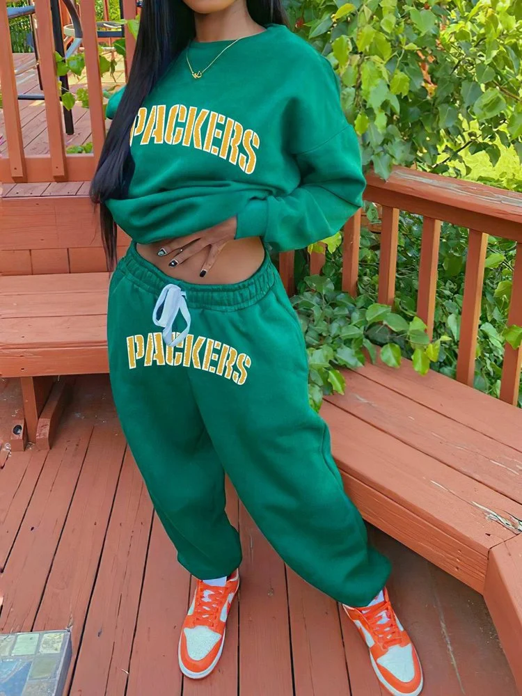 Green Bay Packers Sportswear Crewneck Sweatshirt Suit