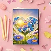 2 Stück 50-seitiges A5 Blumen und Insekten Diamond Painting Notizbuch für Erwachsene Geschenk