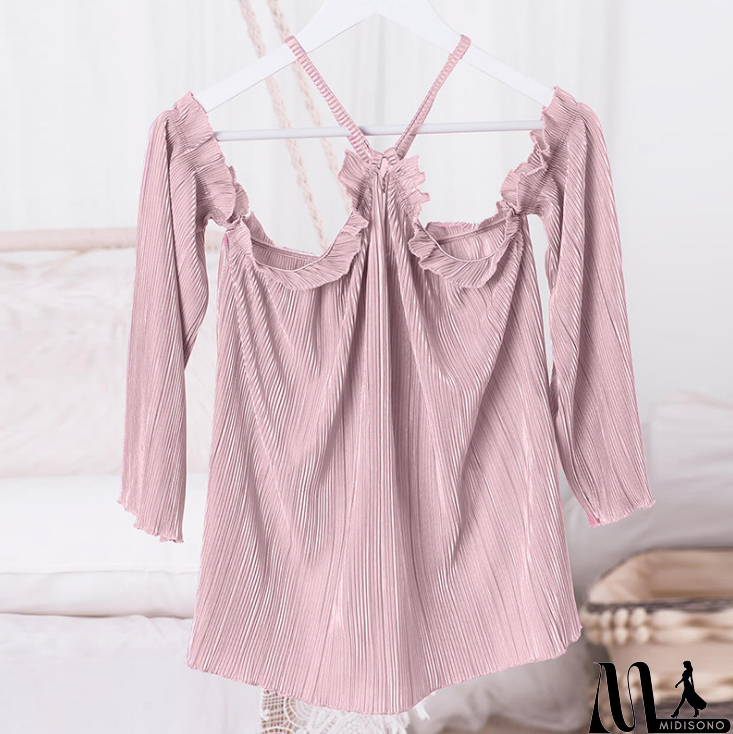 MidiSono - Fashion Sexy Long-Sleeved Top