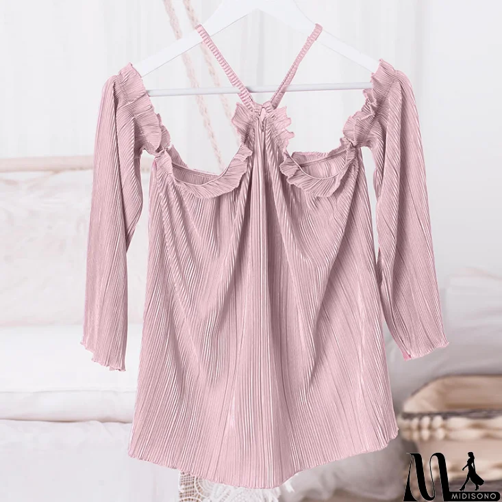 MidiSono - Fashion Sexy Long-Sleeved Top