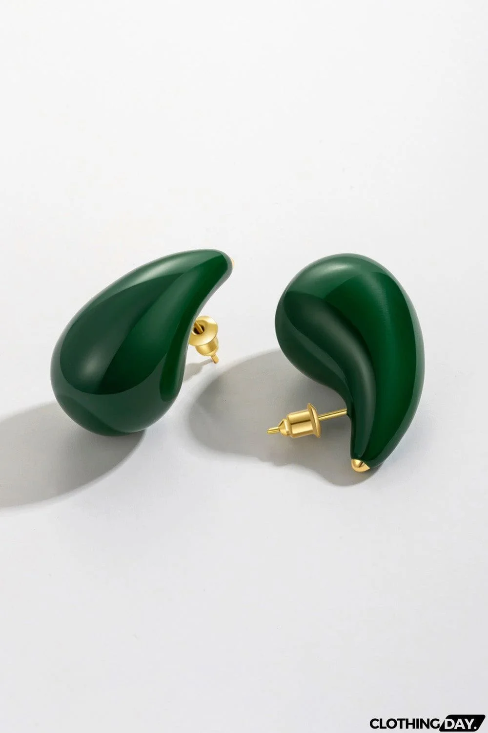 Big Size Water Drop Brass Earrings