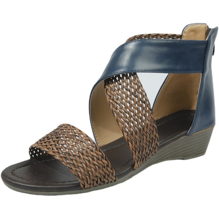 Women's Bohemian style retro Roman sandals woven 