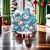Diamond Painting Christmas Snowman Table Top Ornament Kits for Home Office