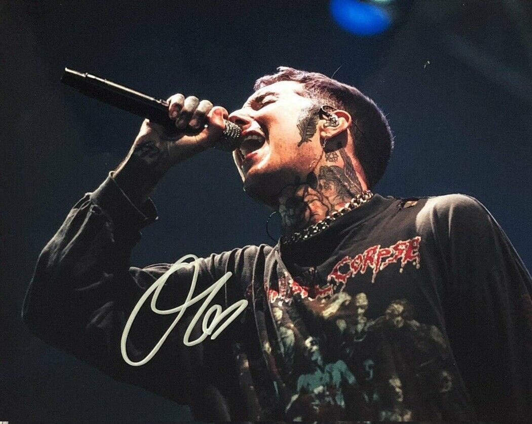 Oliver Sykes Autographed Signed 8x10 Photo Poster painting ( Bring Me the Horizon ) REPRINT