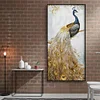 45 X 85cm Full Round Drill Mosaic Craft DIY Noble Peafowl Diamond Painting