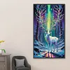 uk.everydayedeals (Limited Stock)Diamond Painting - Square AB Drills - Xmas Aurora Elk(45*75cm)