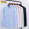 High-end business casual solid color no-iron anti-wrinkle shirt