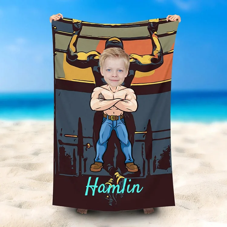 BlanketCute-Personalized Bath Towels With Your Name and Photo | 30