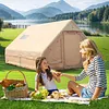 [US Local Warehouse] Inflatable Camping Tent with Pump Waterproof Windproof Blow Up Tent for Outdoors