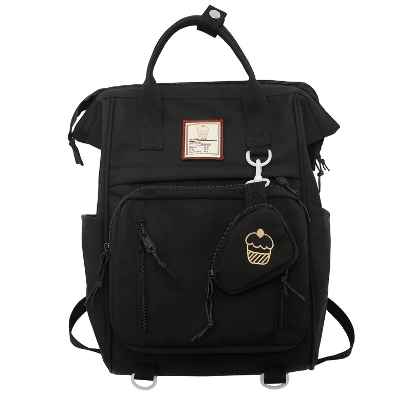 Mongw JULYCCINO Double Zipper Multifunction Women Backpack School Bags Teenage Girls Student Shoulder Bag Laptop Backpack Cute Mochila