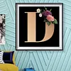 uk.everydayedeals Diamond Painting - Full Square - Letter Flower