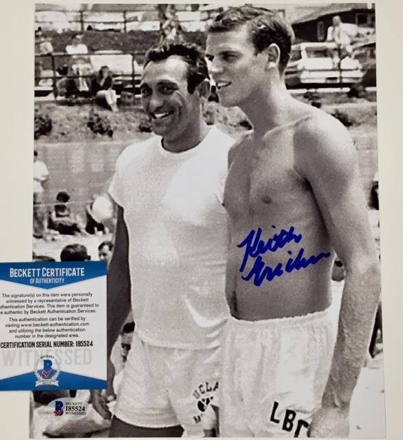 KEITH ERICKSON Signed 8x10 Photo Poster painting w/ BAS Beckett Witness COA ~ Lakers UCLA Bruins