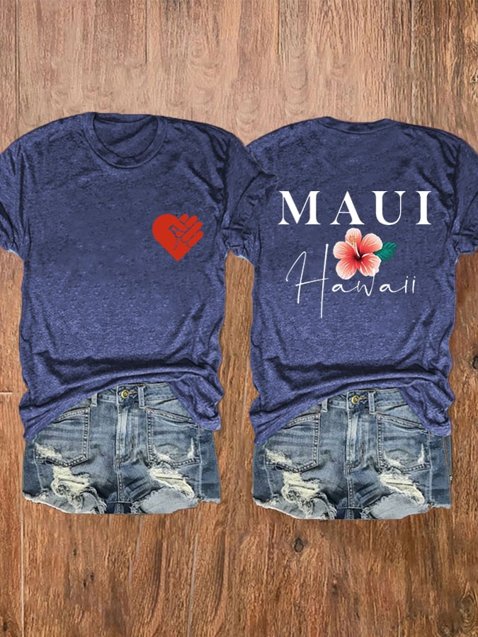 Women's Lahaina Strong Support Hawaii MAUI Tee