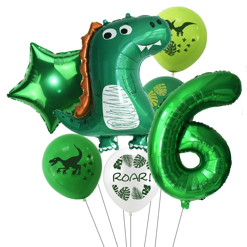 Dinosaur Theme Party Dinosaur Balloon Disposable Tableware Set Kids Boy Birthday Party Decoration Jungle Party Baby Shower Favor