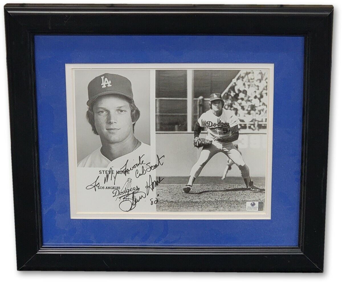 Steve Howe Signed Autographed Framed 8X10 Photo Poster painting Los Angeles Dodgers GV697069