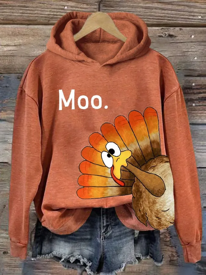 Women'S Thanksgiving Printed Sweatshirt 