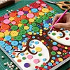 Four Seasons Colorful Tree DIY Button Art Painting Kit 30x30cm