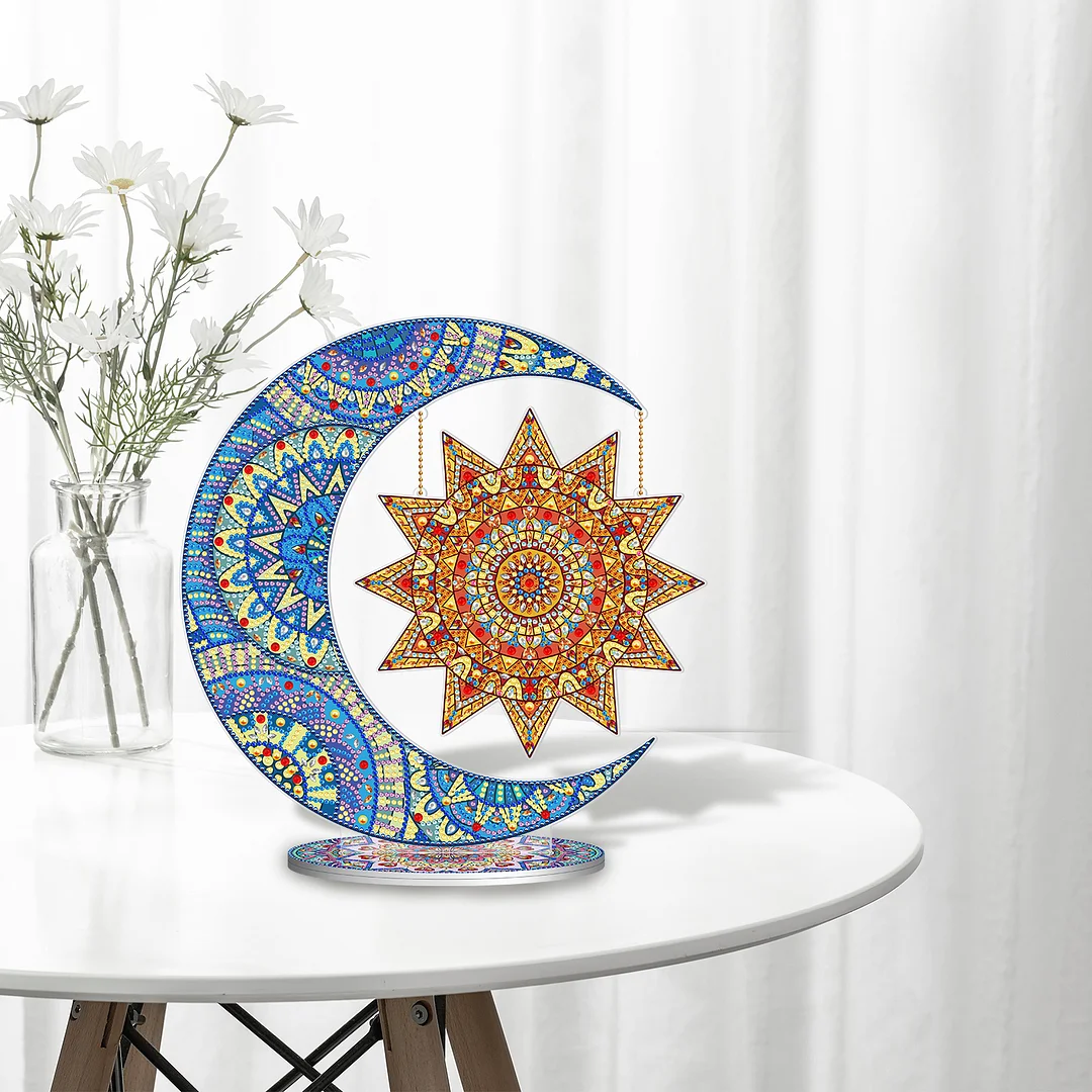 DIY Diamond Painting Ornaments - Sun Moon(Both Sides)
