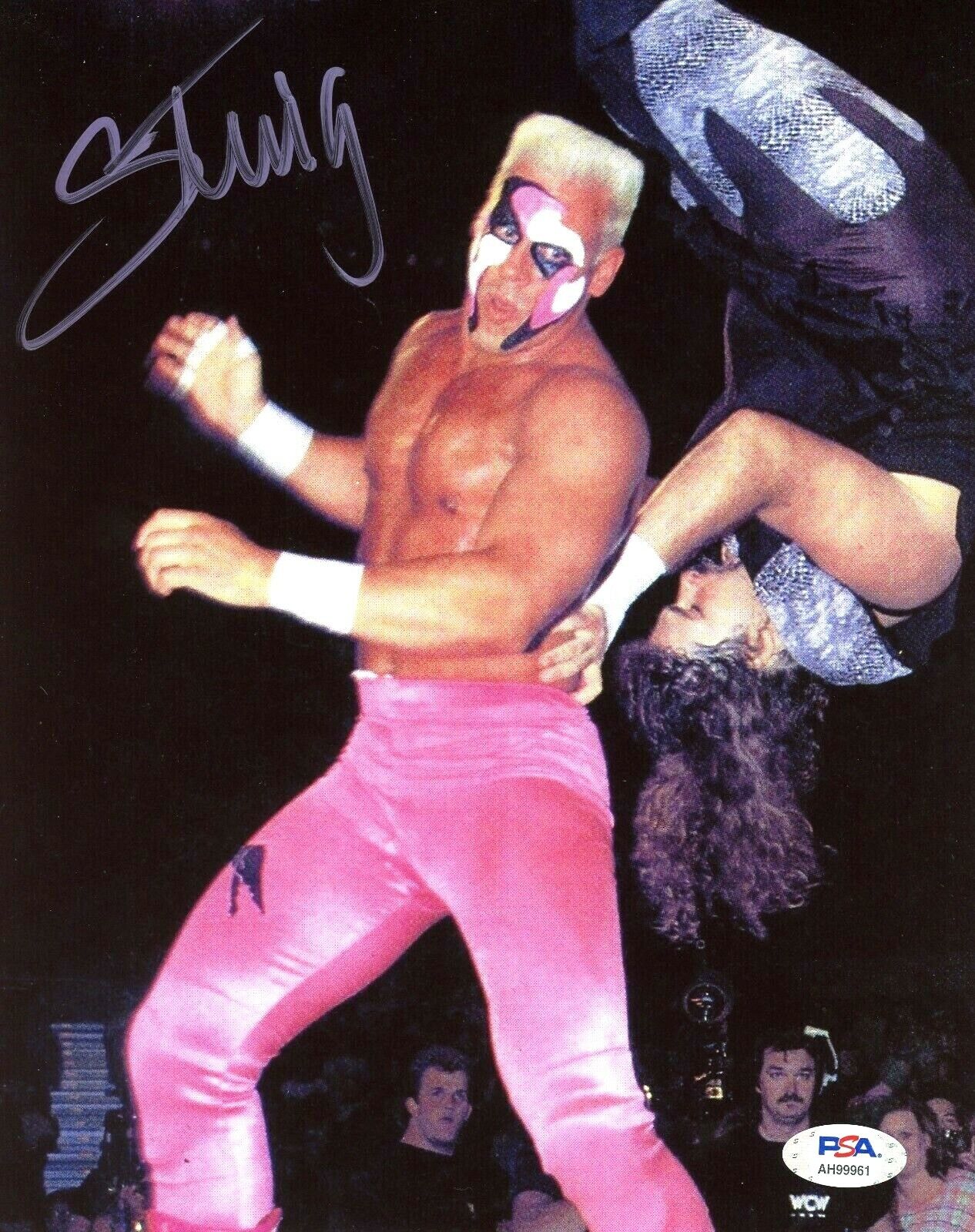 WWE STING HAND SIGNED AUTOGRAPHED 8X10 WRESTLING Photo Poster painting WITH PSA DNA COA 17