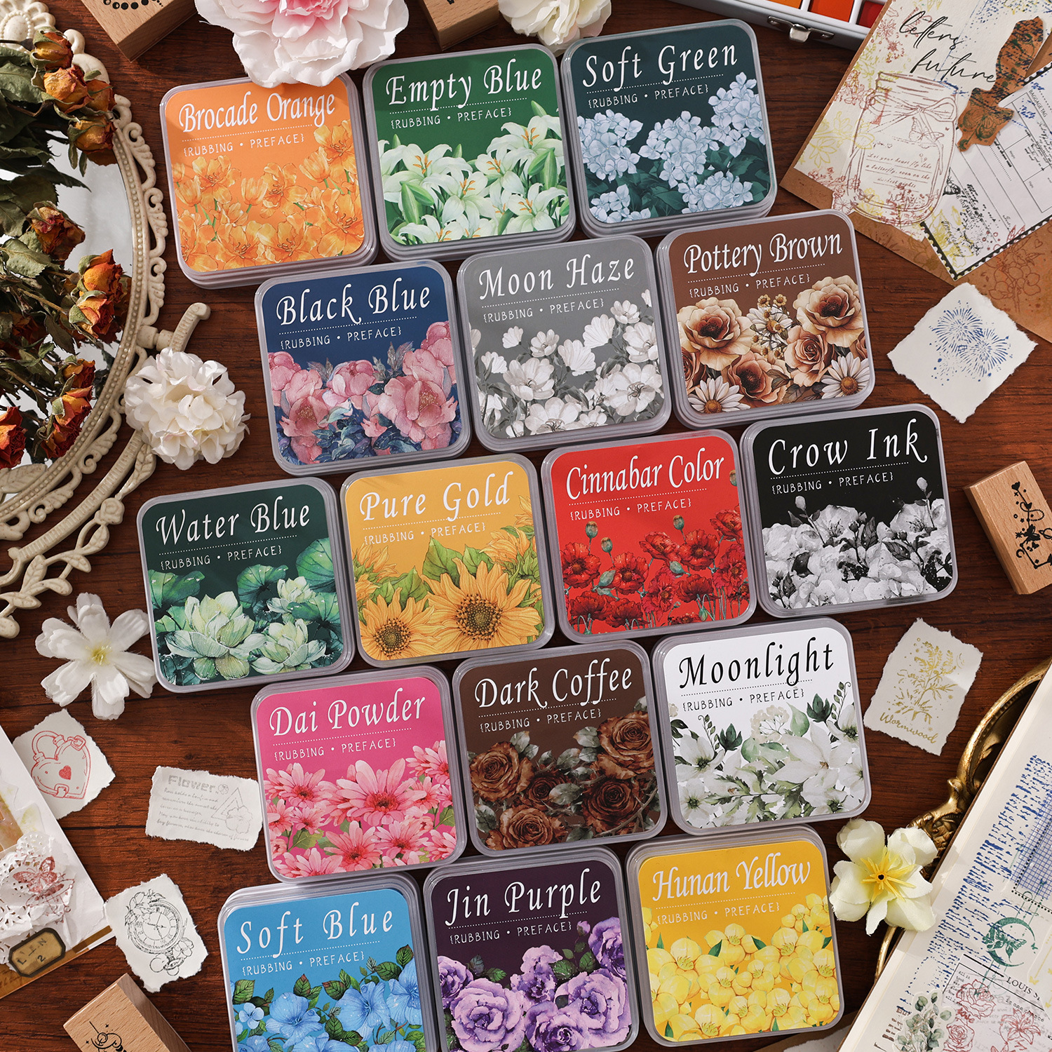 잉크패드 - 인쇄 주문 시리즈 컬러풀 생태 코튼 중성 잉크 인쇄 진흙