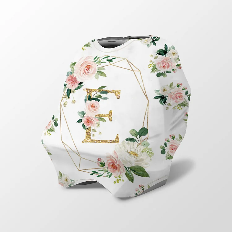 Personalized Flowers Baby Car Seat Canopy| Canopyl183