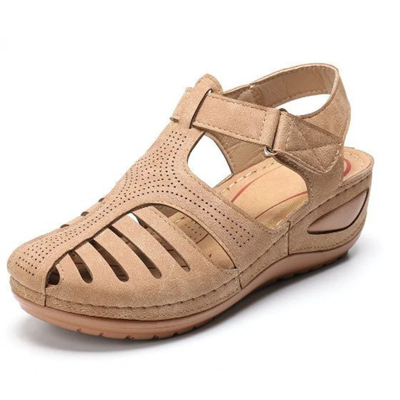 Sharkplaza fall aesthetic New Women's Sandals Premium Orthopedic Bunion Corrector Flats Casual Soft Sole Beach Wedge Vulcanized Shoes Zapatillas De Mujer