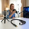 90 Degree Angle XLR To 3.5mm Cable for Mixer Console Speaker Tablet Phones Balanced To Unbalanced Audio Cable 11.8 Inch/0.3 Meter Length