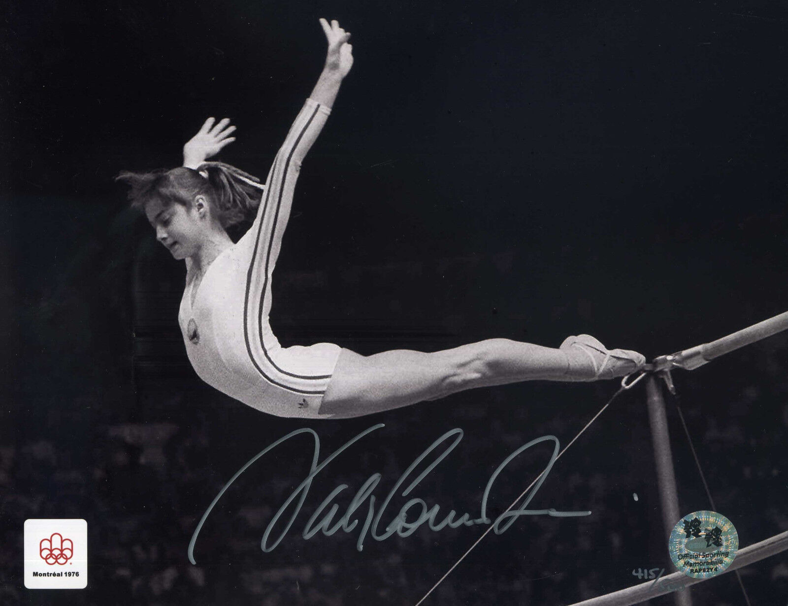 NADIA COMANECI Signed Photo Poster paintinggraph - former Romanian Gymnast - Preprint